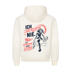 Ich verliere nie auf Hoodie, Farbe beige