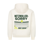 Netzroller Sorry auf Hoodie, Farbe beige