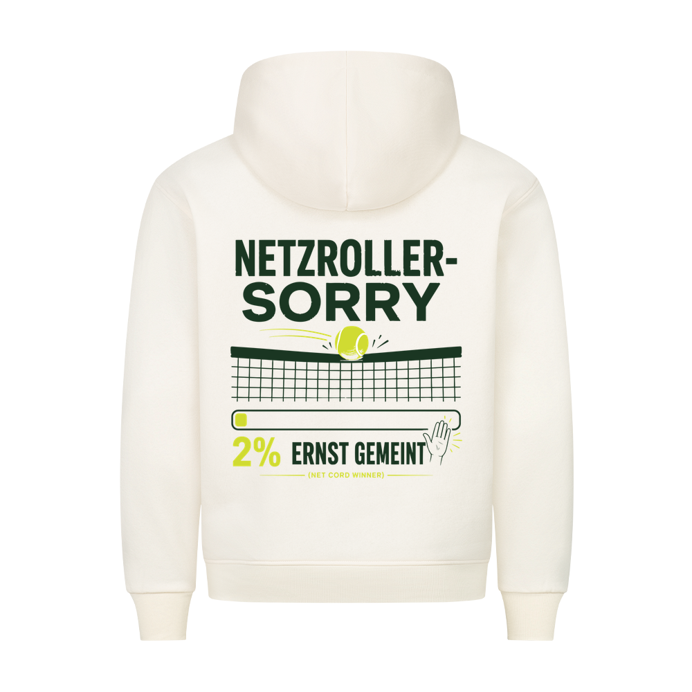 Netzroller Sorry auf Hoodie, Farbe beige