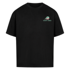Der Klimawandel des Sportdrinks auf Oversized Shirt, Farbe schwarz