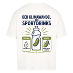 Der Klimawandel des Sportdrinks auf Oversized Shirt, Farbe weiß