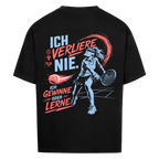 Ich verliere nie auf Oversized Shirt, Farbe schwarz