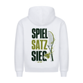 Spiel Satz Sieg Sprint auf Hoodie, Farbe weiß