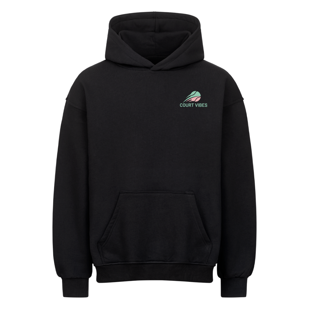 Spiel Satz Sieg Rally auf Oversized Hoodie, Farbe schwarz