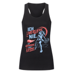 Ich verliere nie auf Tanktop, Farbe schwarz