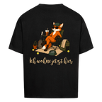 Ich wohne jetzt hier auf Oversized Shirt, Farbe schwarz