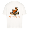 Ich wohne jetzt hier auf Oversized Shirt, Farbe weiß