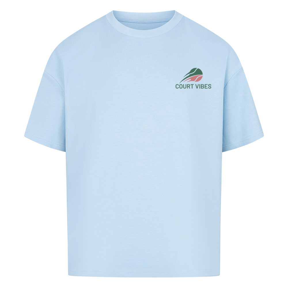 Spiel Satz Sieg Rally auf Oversized Shirt, Farbe babyblau