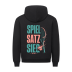 Spiel Satz Sieg Rally auf Hoodie, Farbe schwarz