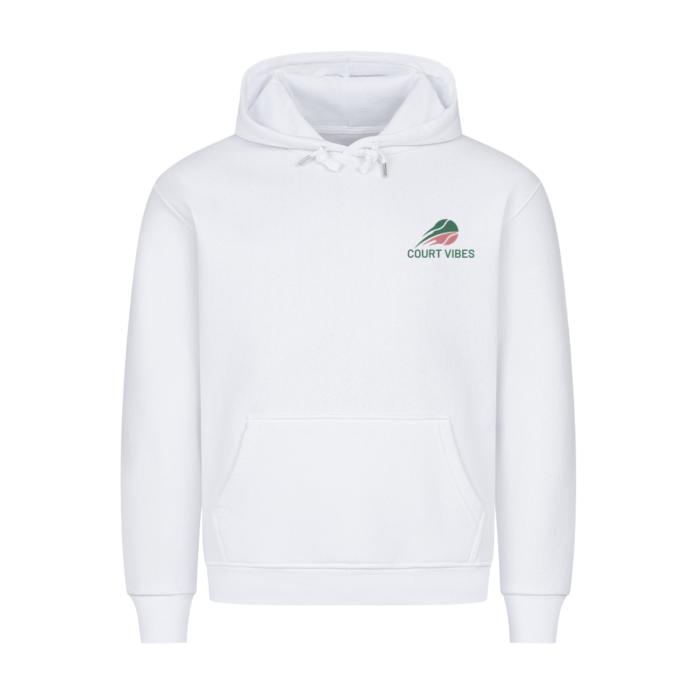 Spiel Satz Sieg Rally auf Hoodie, Farbe weiß