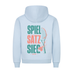 Spiel Satz Sieg Rally auf Hoodie, Farbe babyblau