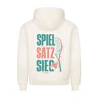 Spiel Satz Sieg Rally auf Hoodie, Farbe beige
