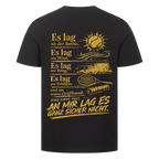 An mir lag es nicht in Gold auf T-Shirt, Farbe schwarz