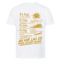 An mir lag es nicht in Gold auf T-Shirt, Farbe weiß
