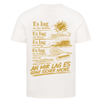 An mir lag es nicht in Gold auf T-Shirt, Farbe naturweiß