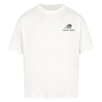 An mir lag es nicht in Gold auf Oversized Shirt, Farbe weiß
