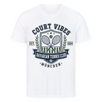 Bavarian Tennis Club München auf T-Shirt, Farbe weiß