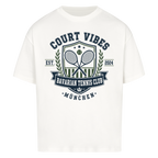 Bavarian Tennis Club München auf Oversized Shirt, Farbe weiß