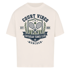 Bavarian Tennis Club München auf Oversized Shirt, Farbe naturweiß
