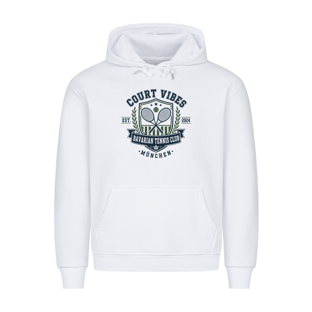 Bavarian Tennis Club München auf Hoodie, Farbe weiß