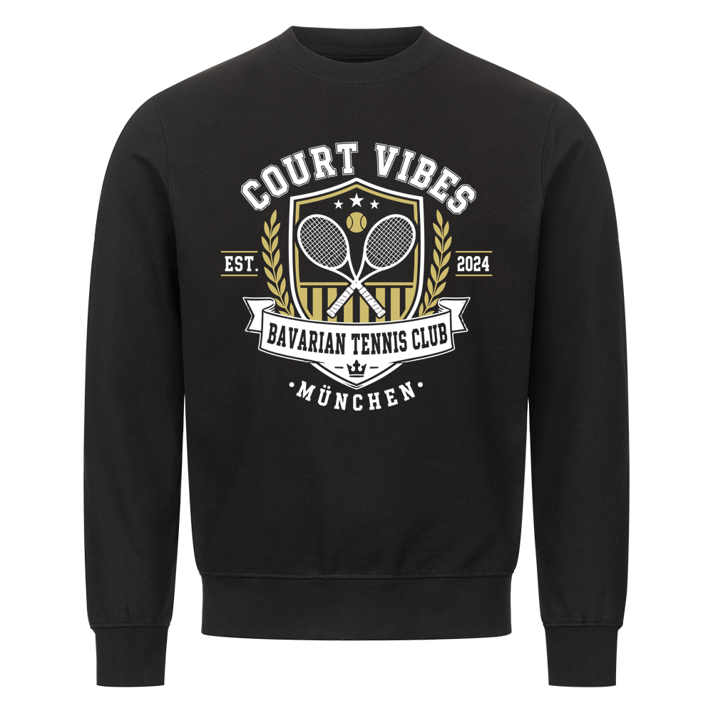 Bavarian Tennis Club München auf Sweatshirt, Farbe schwarz