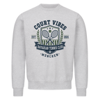 Bavarian Tennis Club München auf Sweatshirt, Farbe grau meliert