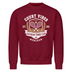 Bavarian Tennis Club München auf Sweatshirt, Farbe weinrot