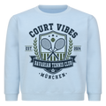 Bavarian Tennis Club München auf Kinder-Sweatshirt, Farbe babyblau
