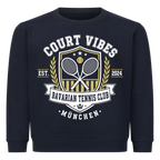 Bavarian Tennis Club München auf Kinder-Sweatshirt, Farbe marineblau