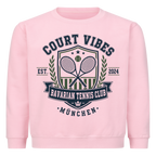 Bavarian Tennis Club München auf Kinder-Sweatshirt, Farbe rosa