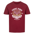 Bavarian Tennis Club München auf Kinder-Shirt, Farbe weinrot