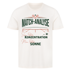 Match-Analyse auf T-Shirt, Farbe naturweiß