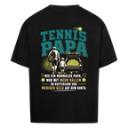 Tennispapa Sponsor auf Oversized Shirt, Farbe schwarz