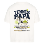 Tennispapa Sponsor auf Oversized Shirt, Farbe weiß