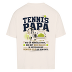 Tennispapa Sponsor auf Oversized Shirt, Farbe naturweiß