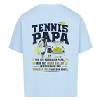 Tennispapa Sponsor auf Oversized Shirt, Farbe babyblau