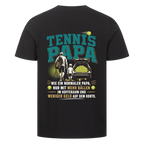 Tennispapa Sponsor auf T-Shirt, Farbe schwarz