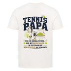 Tennispapa Sponsor auf T-Shirt, Farbe naturweiß