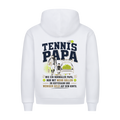 Tennispapa Sponsor auf Hoodie, Farbe weiß