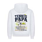 Tennispapa Sponsor auf Hoodie, Farbe weiß