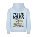 Tennispapa Sponsor auf Hoodie, Farbe babyblau