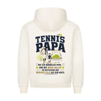 Tennispapa Sponsor auf Hoodie, Farbe beige