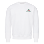 Tennispapa Sponsor auf Sweatshirt, Farbe weiß