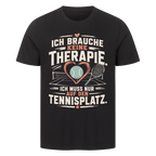 Court Therapie auf T-Shirt, Farbe schwarz