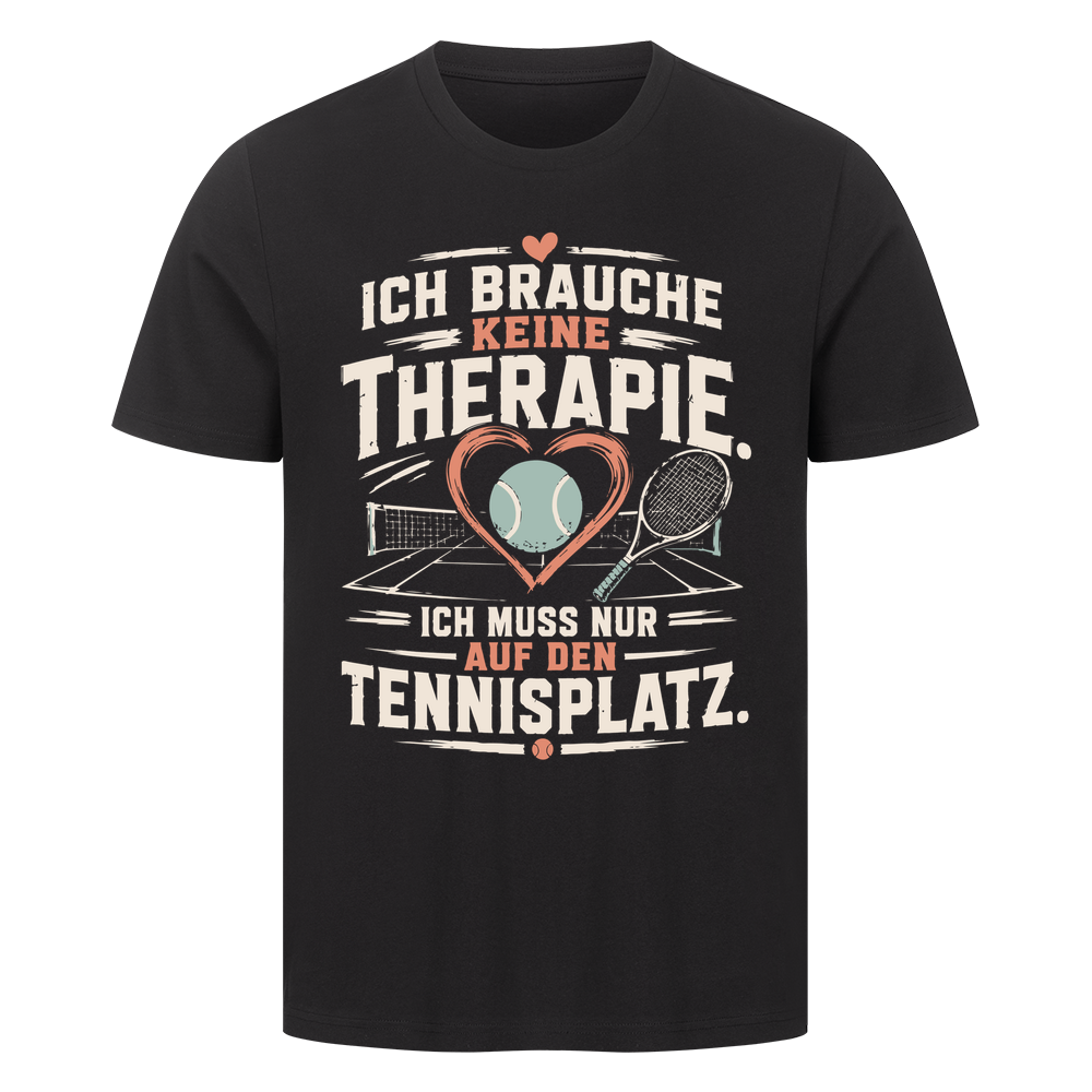 Court Therapie auf T-Shirt, Farbe schwarz