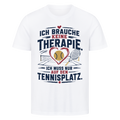Court Therapie auf T-Shirt, Farbe weiß