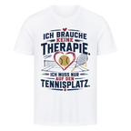 Court Therapie auf T-Shirt, Farbe weiß
