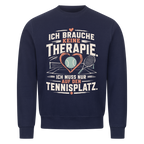Court Therapie auf Sweatshirt, Farbe marineblau