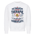 Court Therapie auf Sweatshirt, Farbe weiß