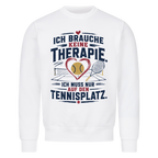 Court Therapie auf Sweatshirt, Farbe weiß